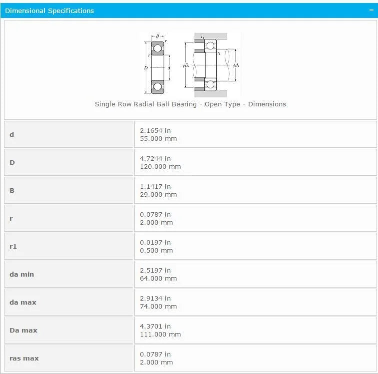 NTN 6311 Single Row Radial Ball Bearing Open Type 55x120x29mm - NTN [5]
