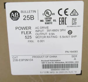 New AB 25B-E9P9N104 PowerFlex 525 AC Drive SER A 391-660v 3ph by AB - AB [1]
