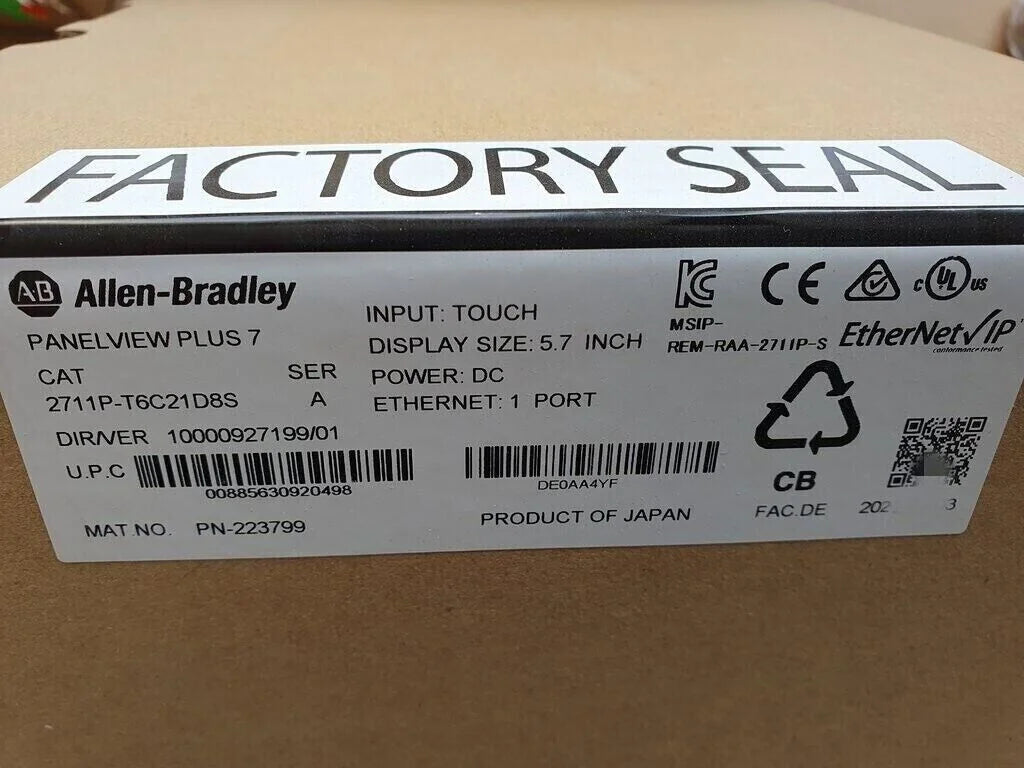 New AB 2711P-T6C21D8S PanelView Plus 7 Graphic Terminal - AB PRODUCTS [1]