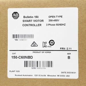 New Allen-Bradley 150-C60NBD SMC-3 Smart Motor Controller AB 150-C60NBD Sealed - ALLEN-BRADLEY [1]