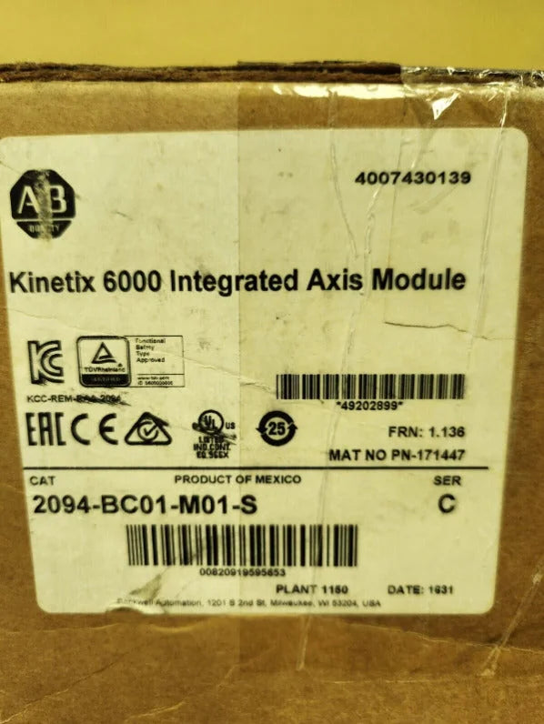 New Allen Bradley 2094-BC01-M01-S Integrated Axis Module 400/460V Kinetix 6000 - ALLEN BRADLEY [1]