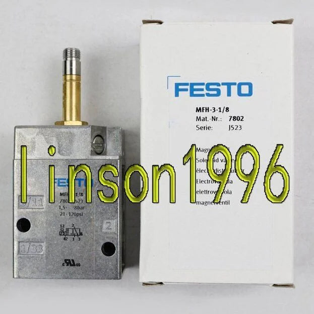 New FESTO MFH-3-1/8 Solenoid Valve 7802 Fast Delivery - FESTO [1]
