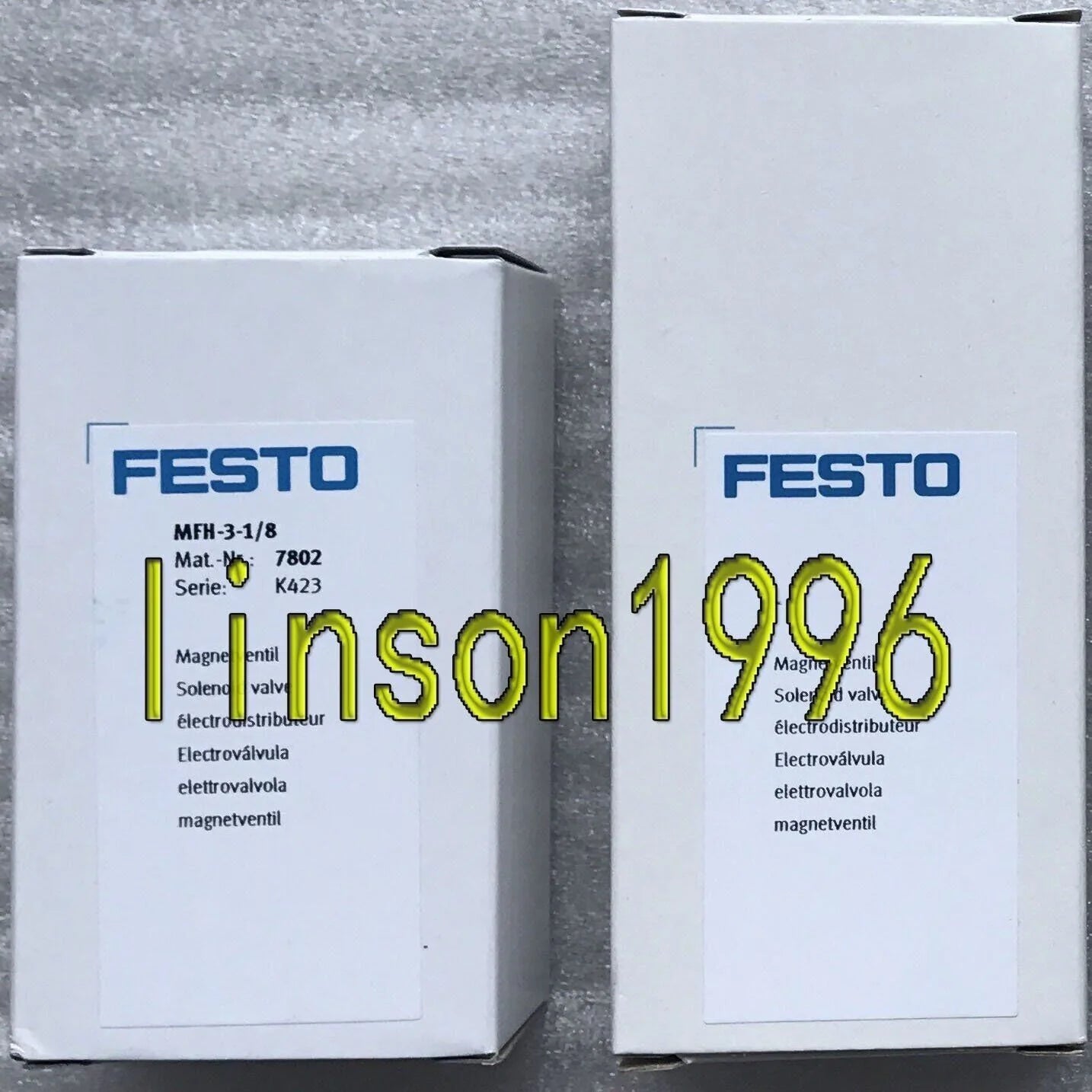 New FESTO MFH-3-1/8 Solenoid Valve 7802 Fast Delivery - FESTO [2]
