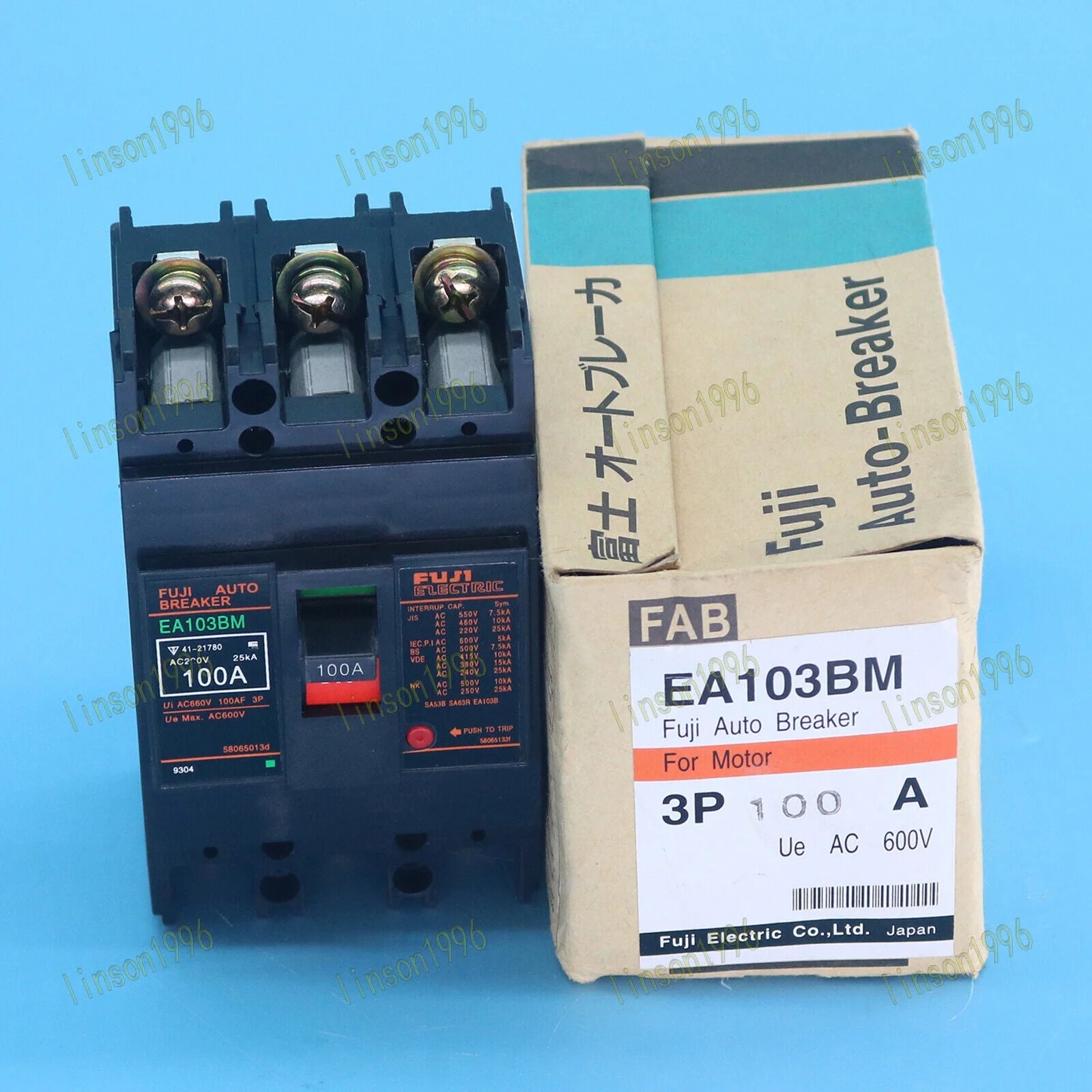 New FUJI Circuit Breaker EA103BM 100A 3P FAST SHIP - FUJI [3]