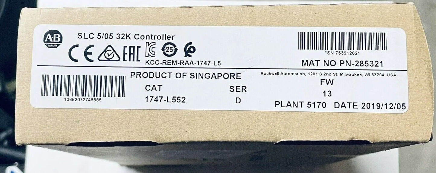 New Factory Sealed AB 1747-L552 SLC 500 SLC CPU Processor Unit 1747L552 - KOEED [1]