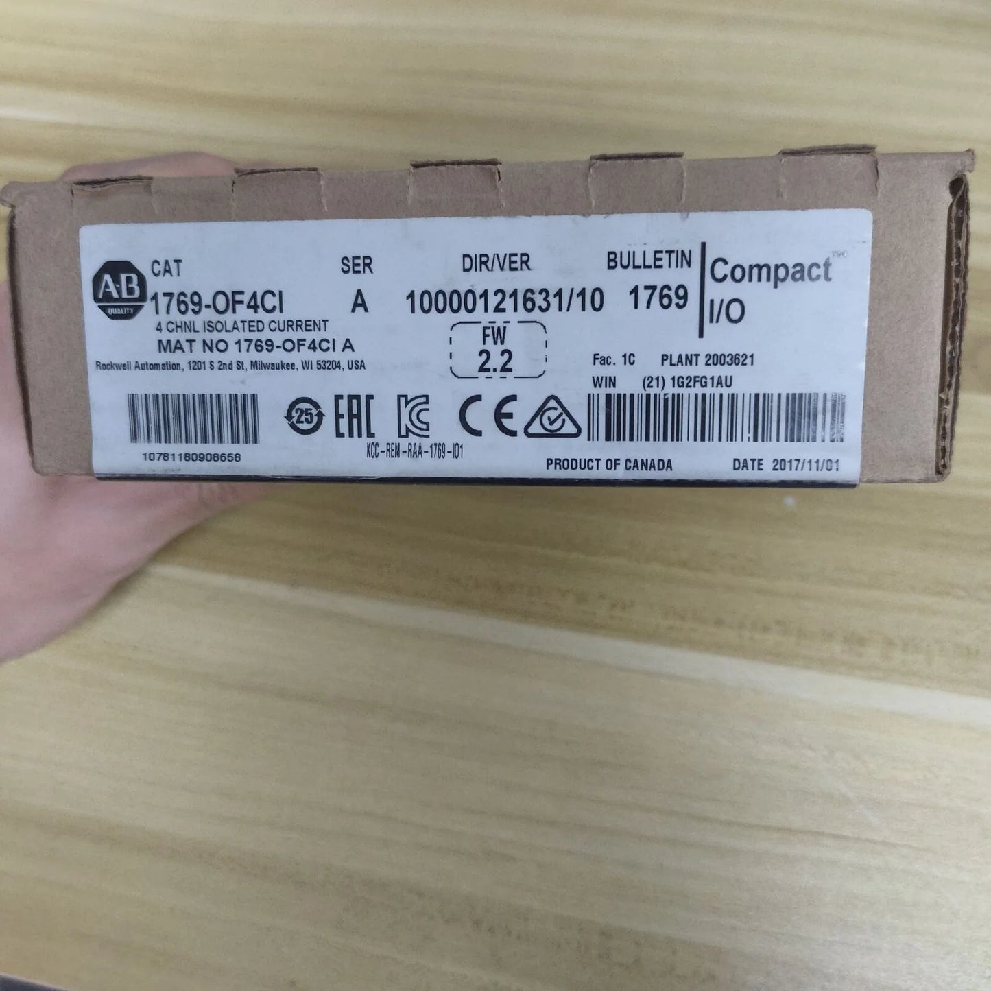 New Factory Sealed Logix 1769OF4CI Compact Current Module 4Pt 1769OF4CI - LOGIX [2]