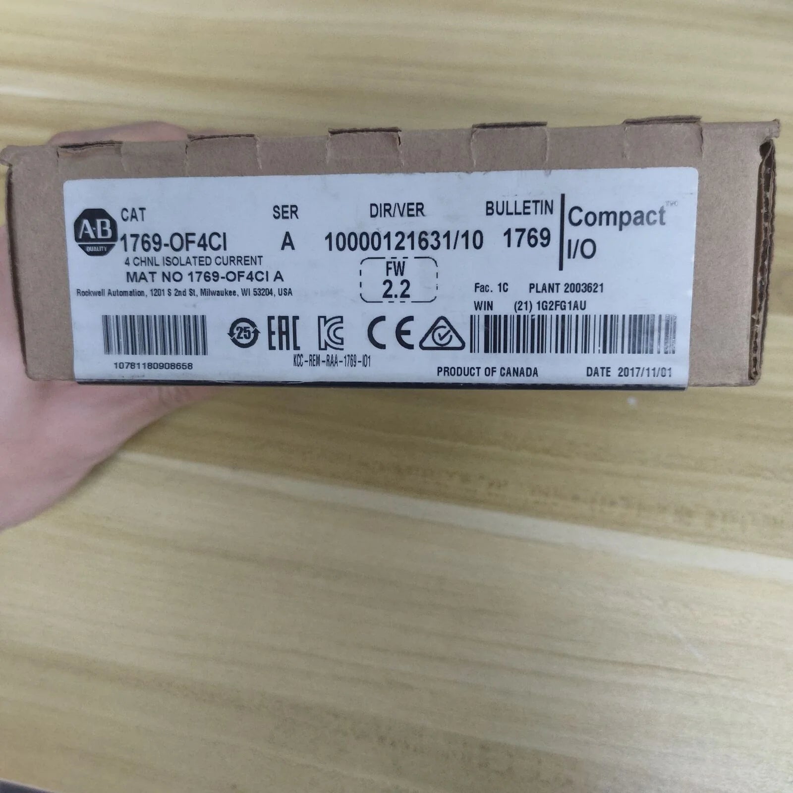 New Factory Sealed Logix 1769OF4CI Compact Current Module 4Pt 1769OF4CI - LOGIX [2]