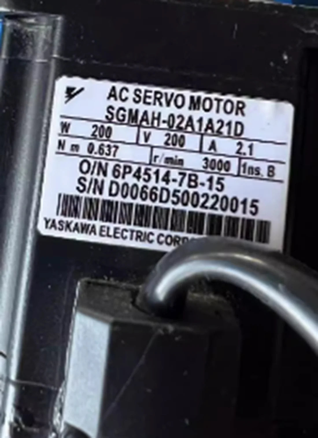New In-Box YASKAWA SGMAH-02A1A21D Servo Motor - YASKAWA [1]
