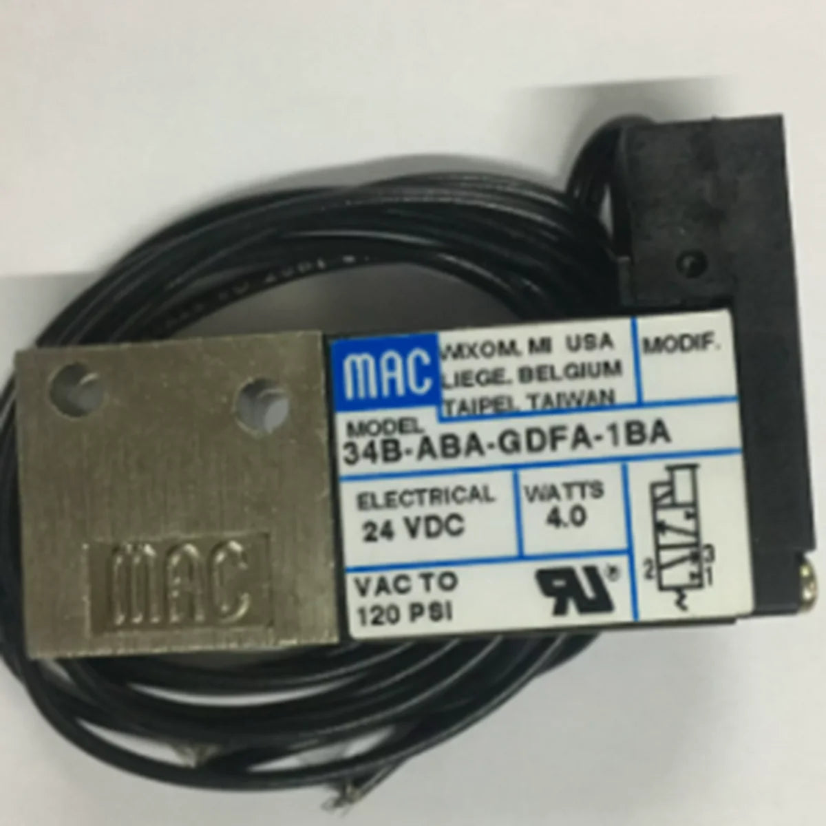 New MAC 34B-ABA-GDFA-1BA Solenoid Valve 24VDC - MAC [1]