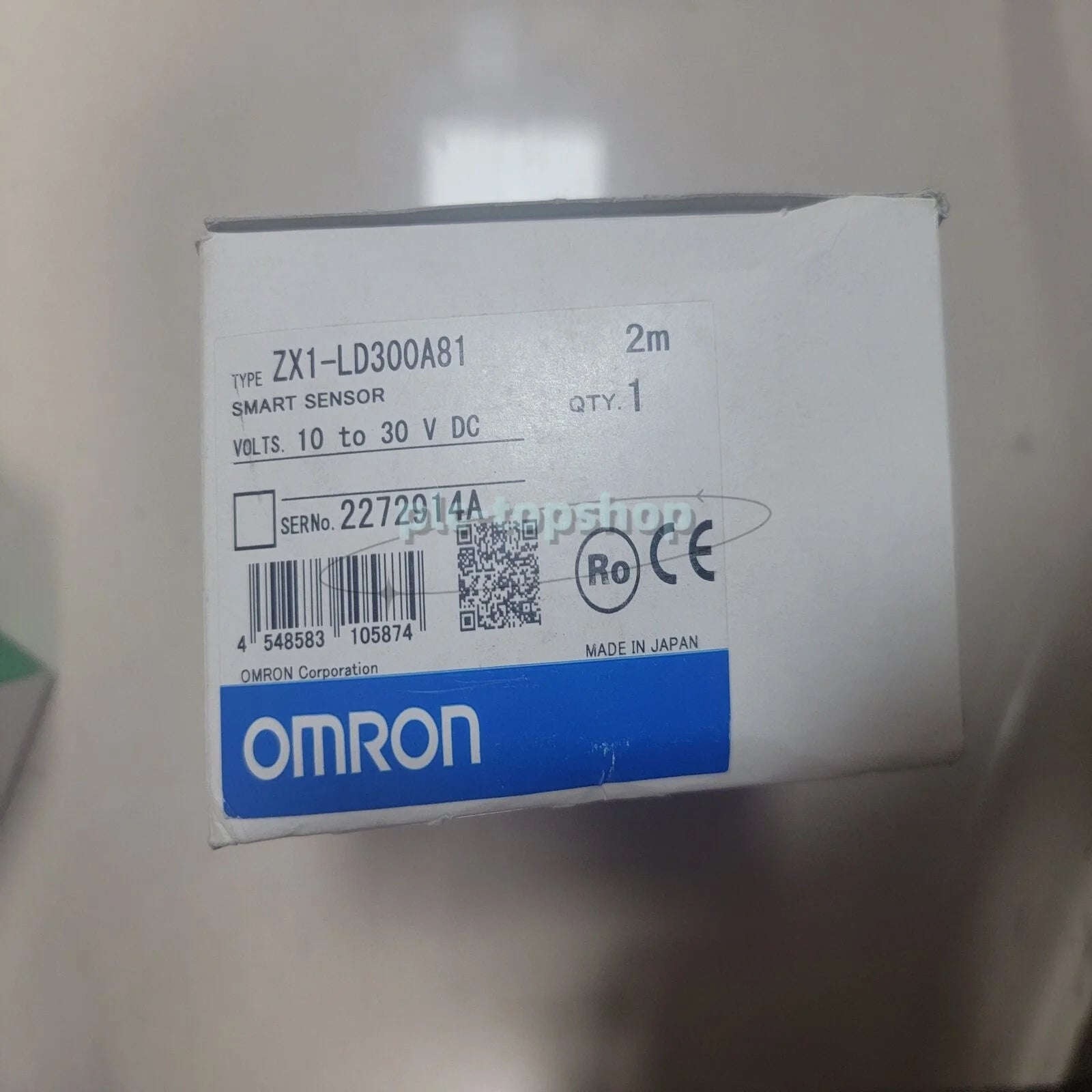 New Omron ZX1-LD300A81 Smart Sensor 2M Ship PLC - OMRON [1]