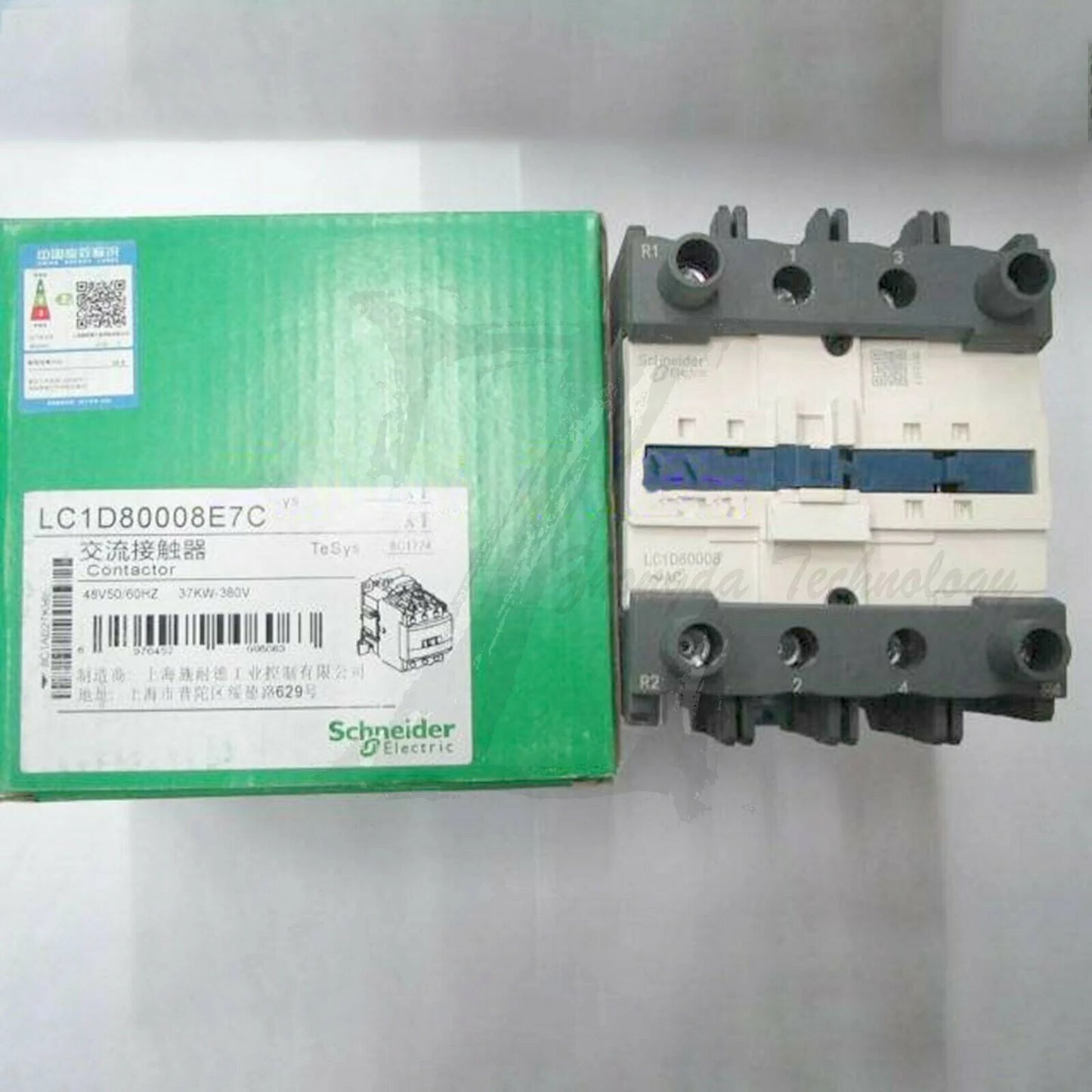 New Schneider four-pole contactor LC1D80008E7 coil AC48V 2 open 2 closed - SCHNEIDER [1]