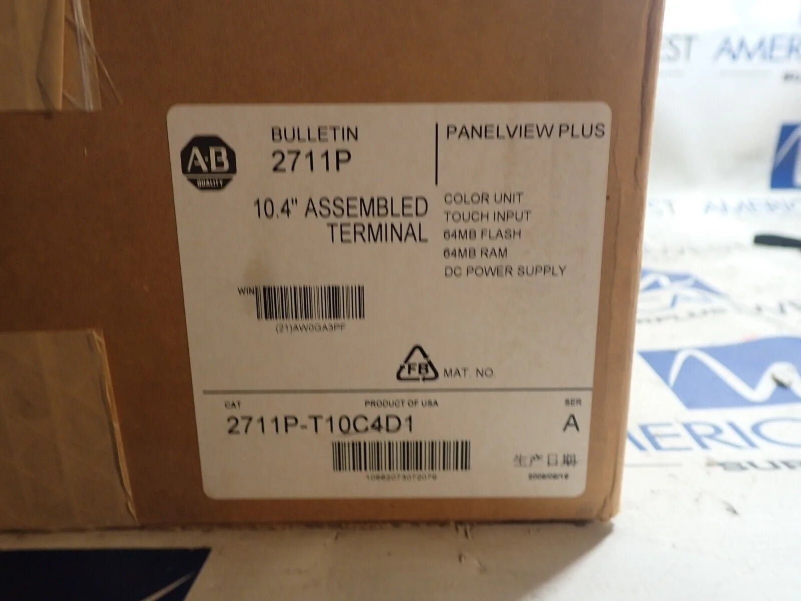 New Sealed Allen Bradley Panelview Plus 2711P-T10C4D1 10.4" Color - ALLEN BRADLEY [3]