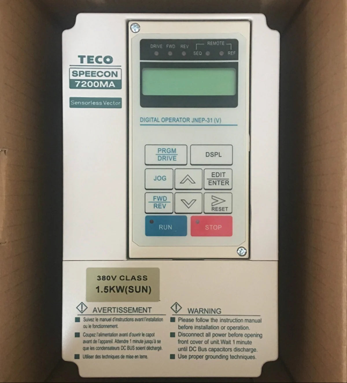 New Teco JNTMBGBB0002AZSUN Inverter 1.5KW 380V - TECO [2]