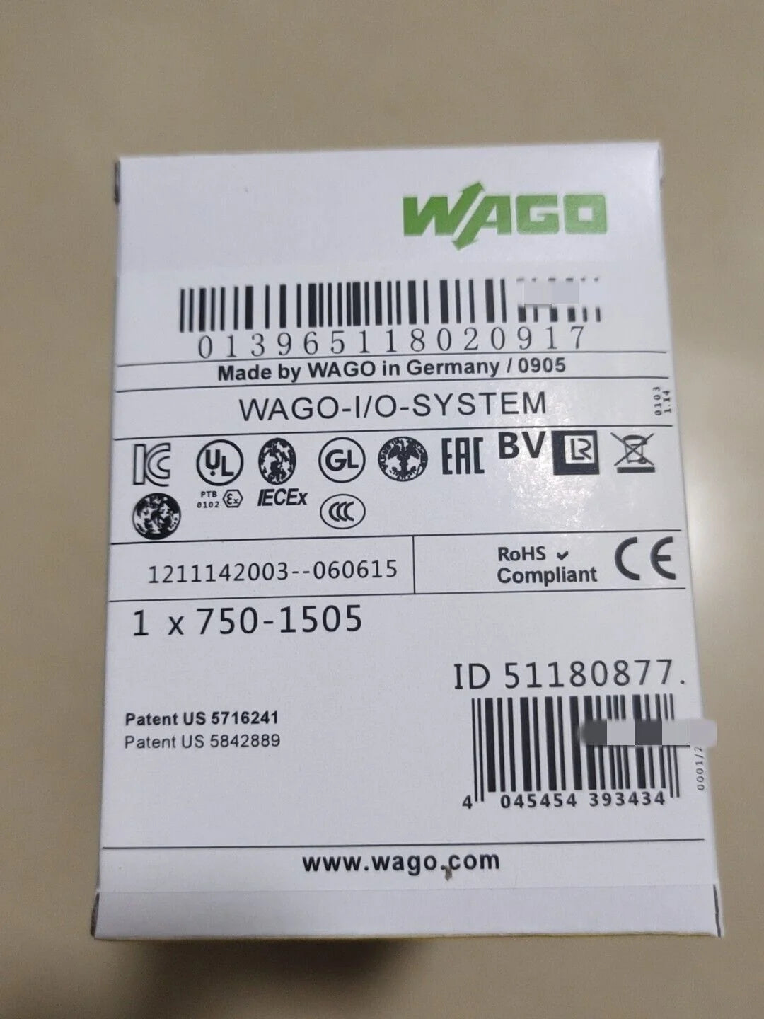 New WAGO 750-1505 Module - Fast Delivery - WAGO [1]
