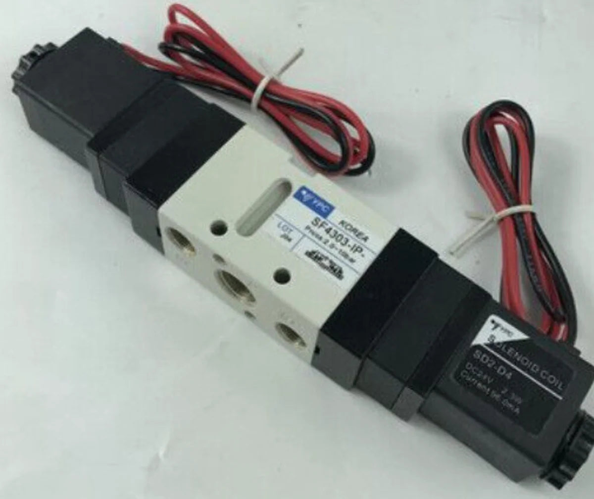 New YPC SF4303 Solenoid Valve DC24V, IP Certified, 1-1/2 In. x 1-3/4 In. BSP Male to Female, 24V DC Operated, 2.5 GPM Flow Rate, 140°F to 680°F Operable, 3000PSI Max Pressure - YPC [1]
