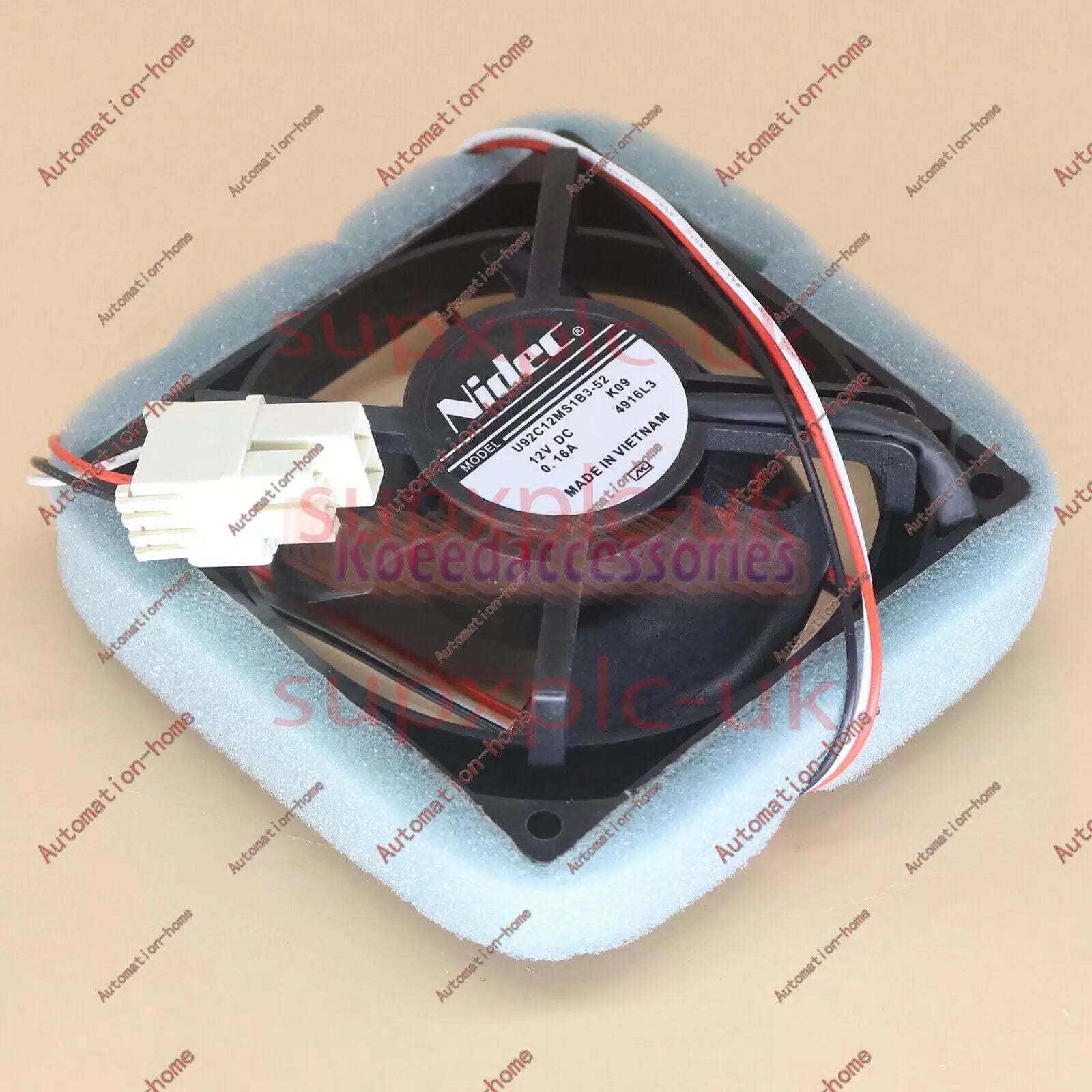 Nidec U92C12MS1B3-52 12V 0.16A fan For Samsung Refrigerator Fan [2]
