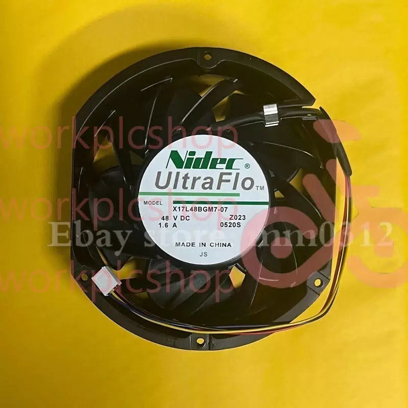 Nidec X17L48BGM7-07 17251 DC48V 1.6A 17CM 4-Wire High Airflow Cooling Fan [1]
