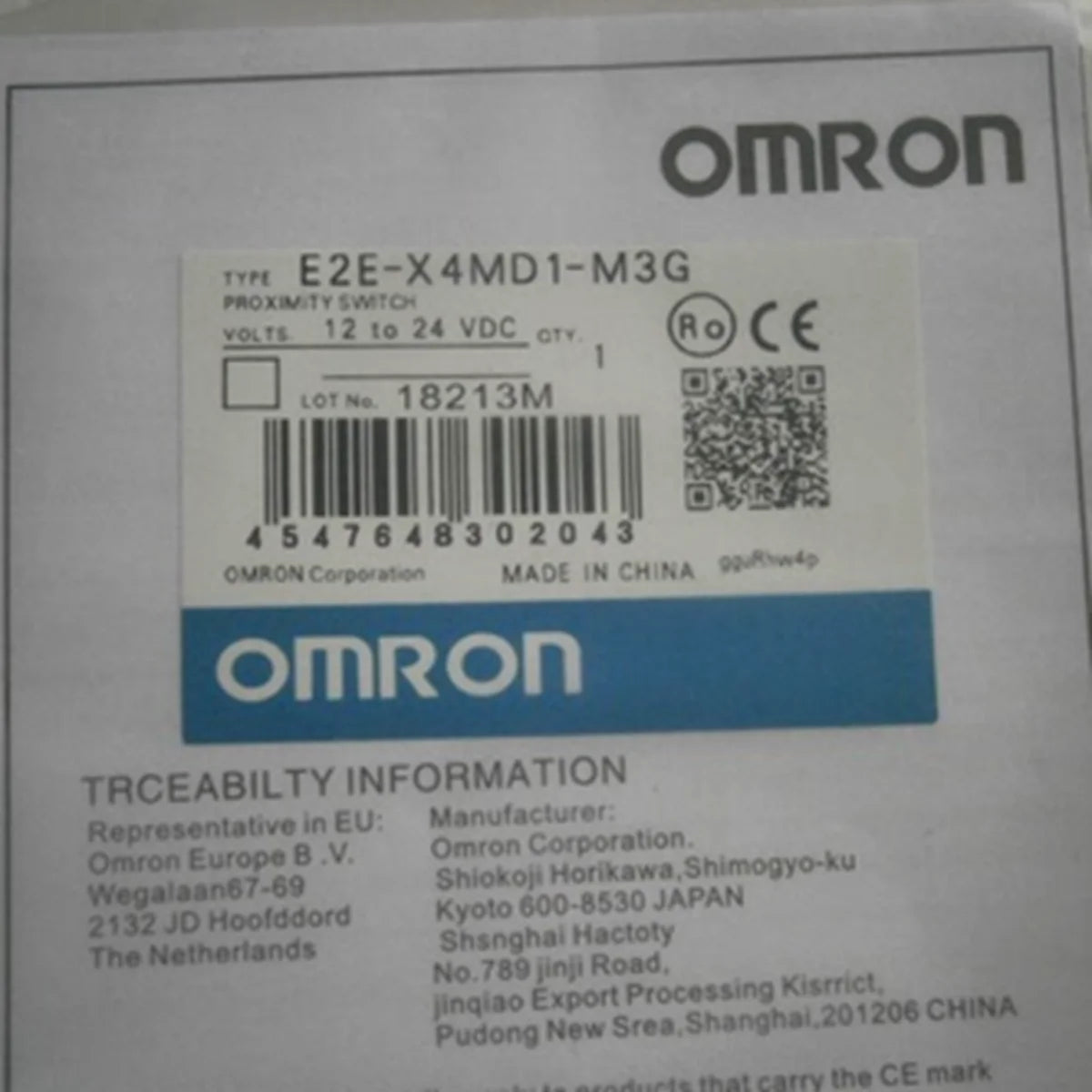 OMRON E2E-X4MD1-M3G Proximity Switch | OMRON Proximity Switches | OMRON E2E-X4MD1-M3G | OMRON Switches | OMRON E2E-X4MD1-M3G Proximity Switch - OMRON [1]