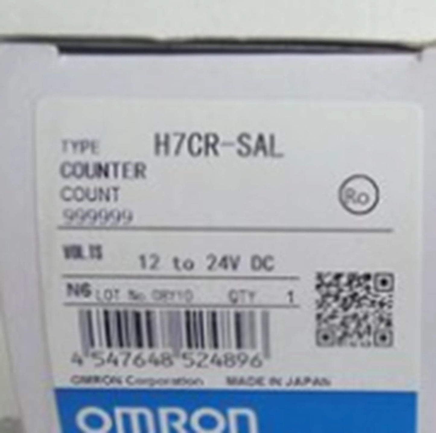 OMRON H7CR-SAL Counter 12-24V | 24V DC Power Supply | Frequency 50Hz | 100W Maximum Power | 12V to 24V Adjustable | 100% Efficient | OMRON Quality - OMRON [1]