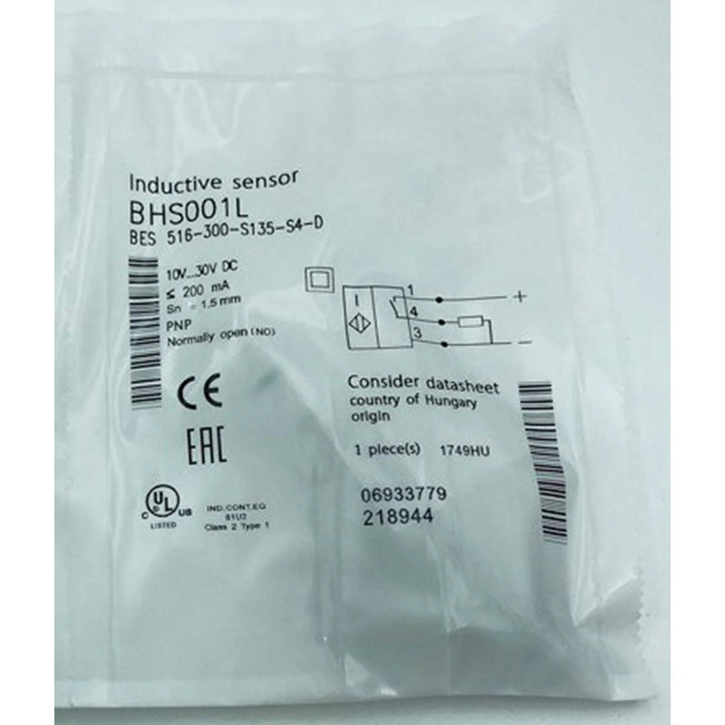 ONE BALLUFF Proximity Sensor BES 516-300-S135-S4-D - BALLUFF [1]