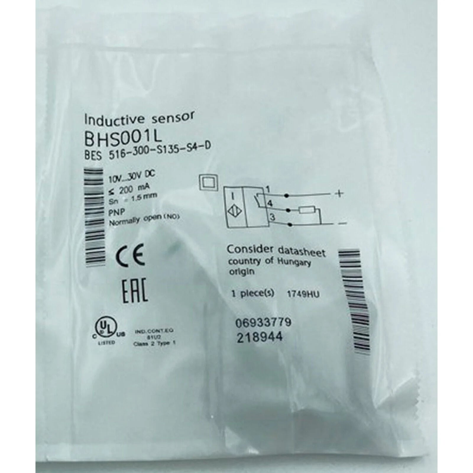 ONE BALLUFF Proximity Sensor BES 516-300-S135-S4-D - BALLUFF [1]