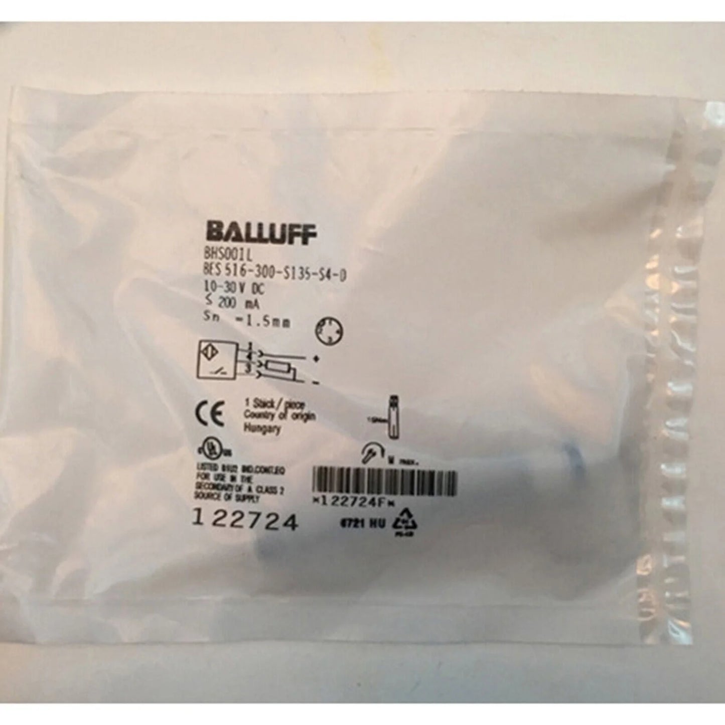 ONE BALLUFF Proximity Sensor BES 516-300-S135-S4-D - BALLUFF [4]