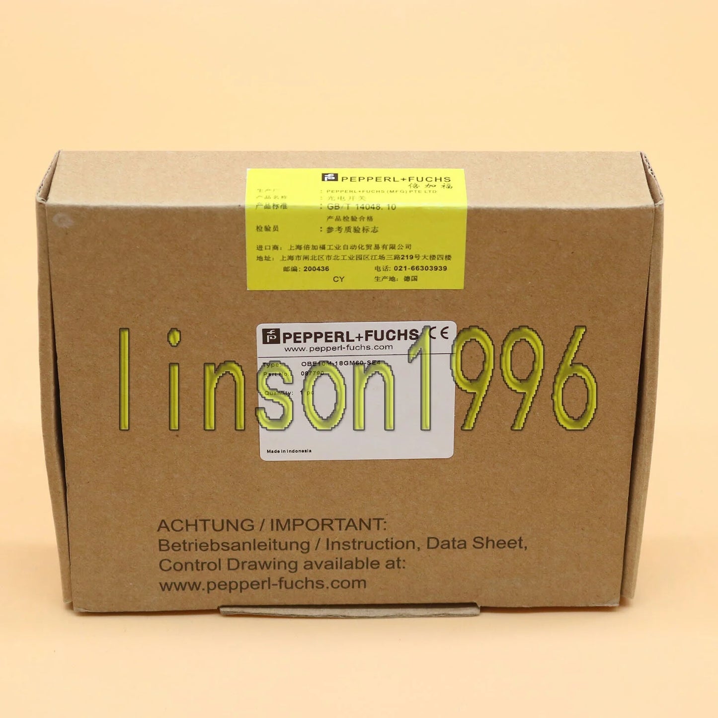 ONE Pepperl+Fuchs OBE10M-18GM60-SE4 Inductiver Sensor - PEPPERL+FUCHS [1]