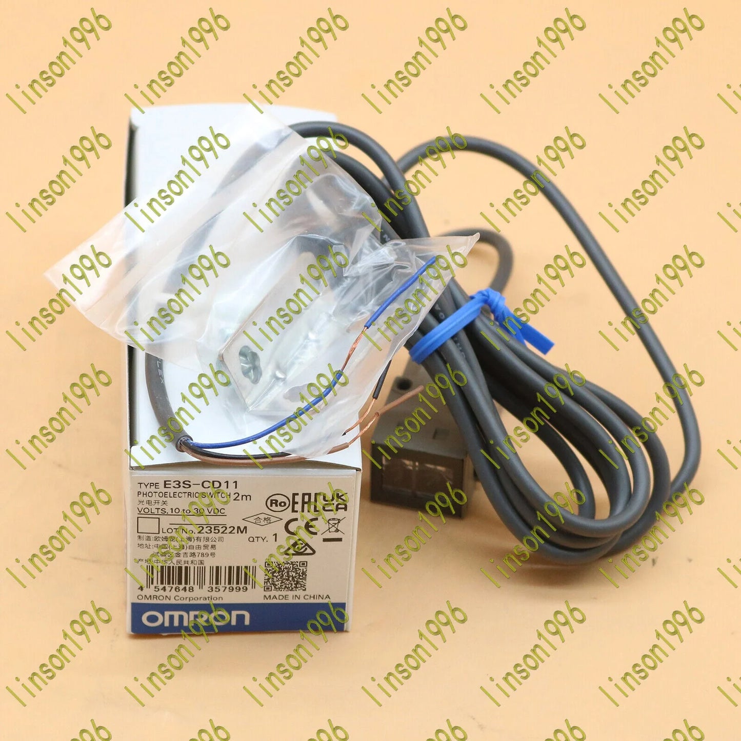Omron E3S-CD11 Photoelectric Sensor 10-30 VDC 2M Spot Stock - OMRON [3]