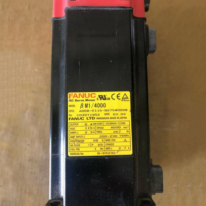 One Fanuc A06B-0116-B275#0008 AC Servo Motor – Tested and Working Condition - FANUC [1]