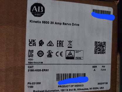 One New 2198H025ERS2 SERVO DRIVE - KINETIX [1]