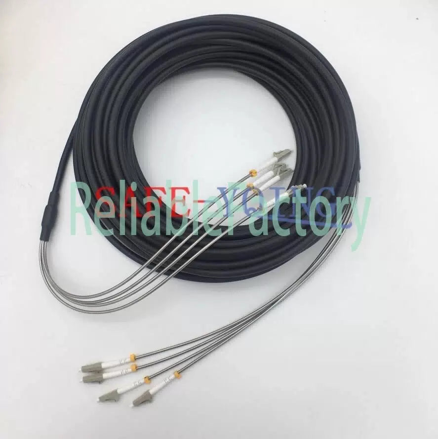 Outdoor Field Fiber Patch Cord LC to LC MM Multi-Mode 4 Strand Fiber Cable 40M [1]