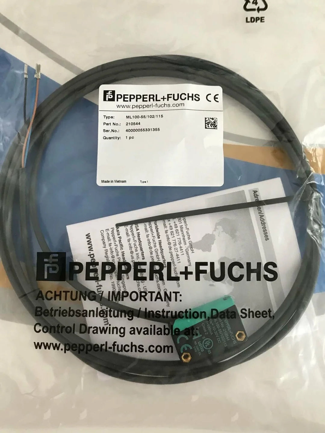 PEPPERL+FUCHS ML100 Photoelectric Switch Sensor - PEPPERL+FUCHS [1]
