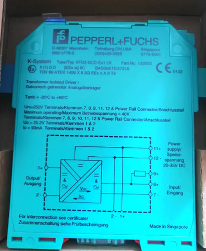 PEPPERL+FUCHS Safety Barrier KFD2-SCD2-EX1 | PEPPERL+FUCHS KFD2-SCD2-EX1 Safety Barrier - PEPPERL+FUCHS [4]