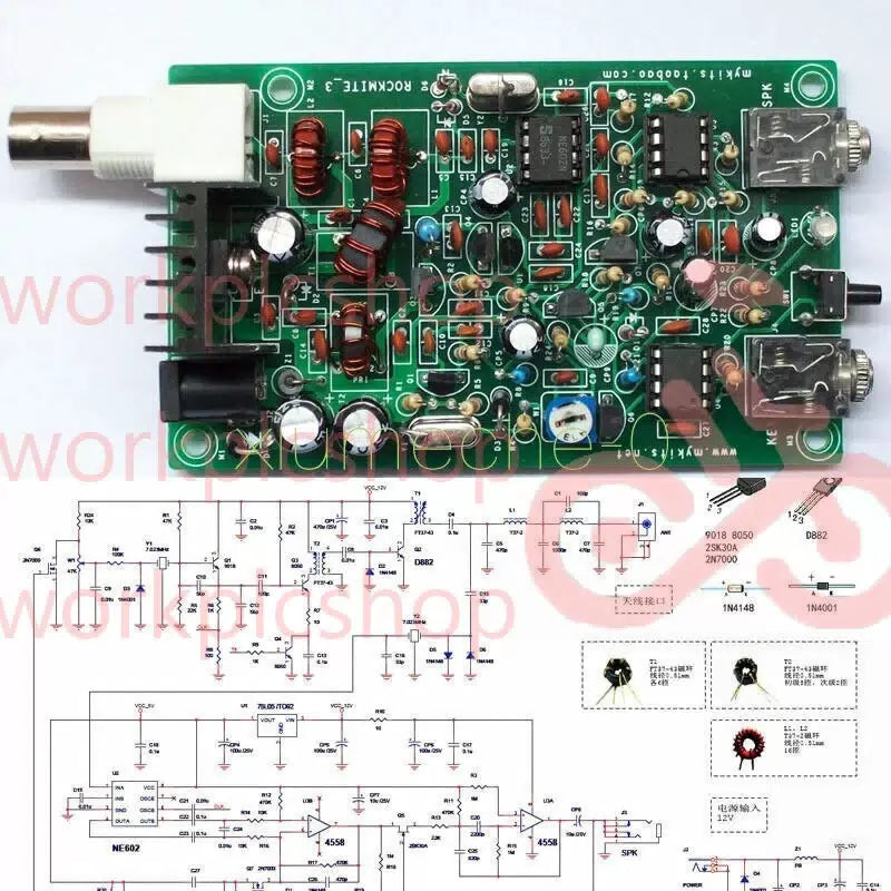 PIC Version 8W Super RM RockMite QRP CW Transceiver HAM Radio Shortwave Kits [3]