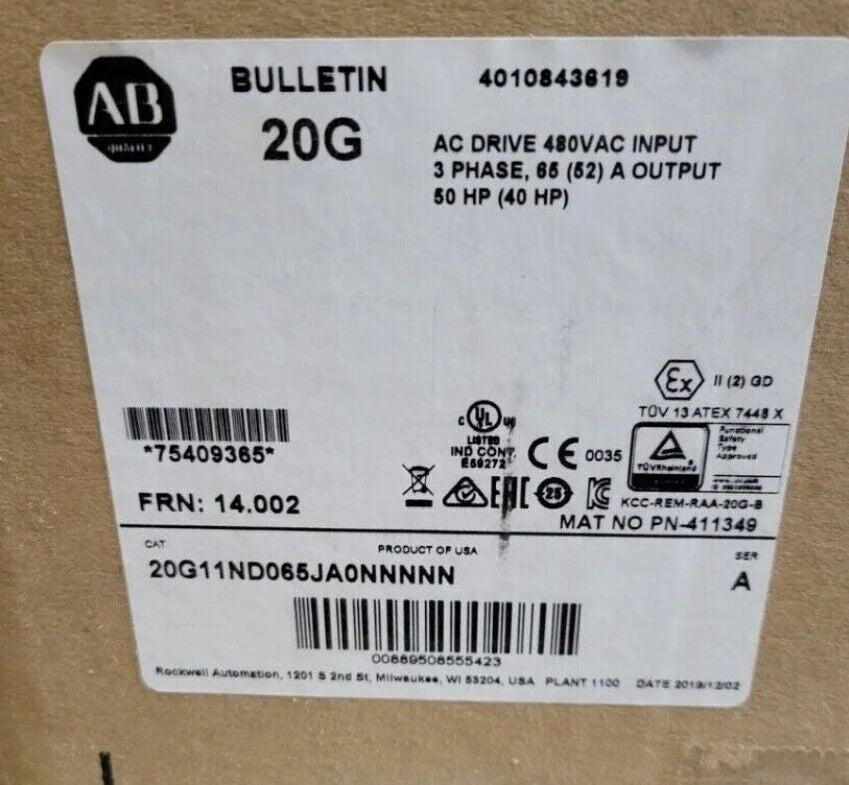 PLC Allen Bradley 20G11ND065JA Ship 1PC US - ALLEN BRADLEY [2]