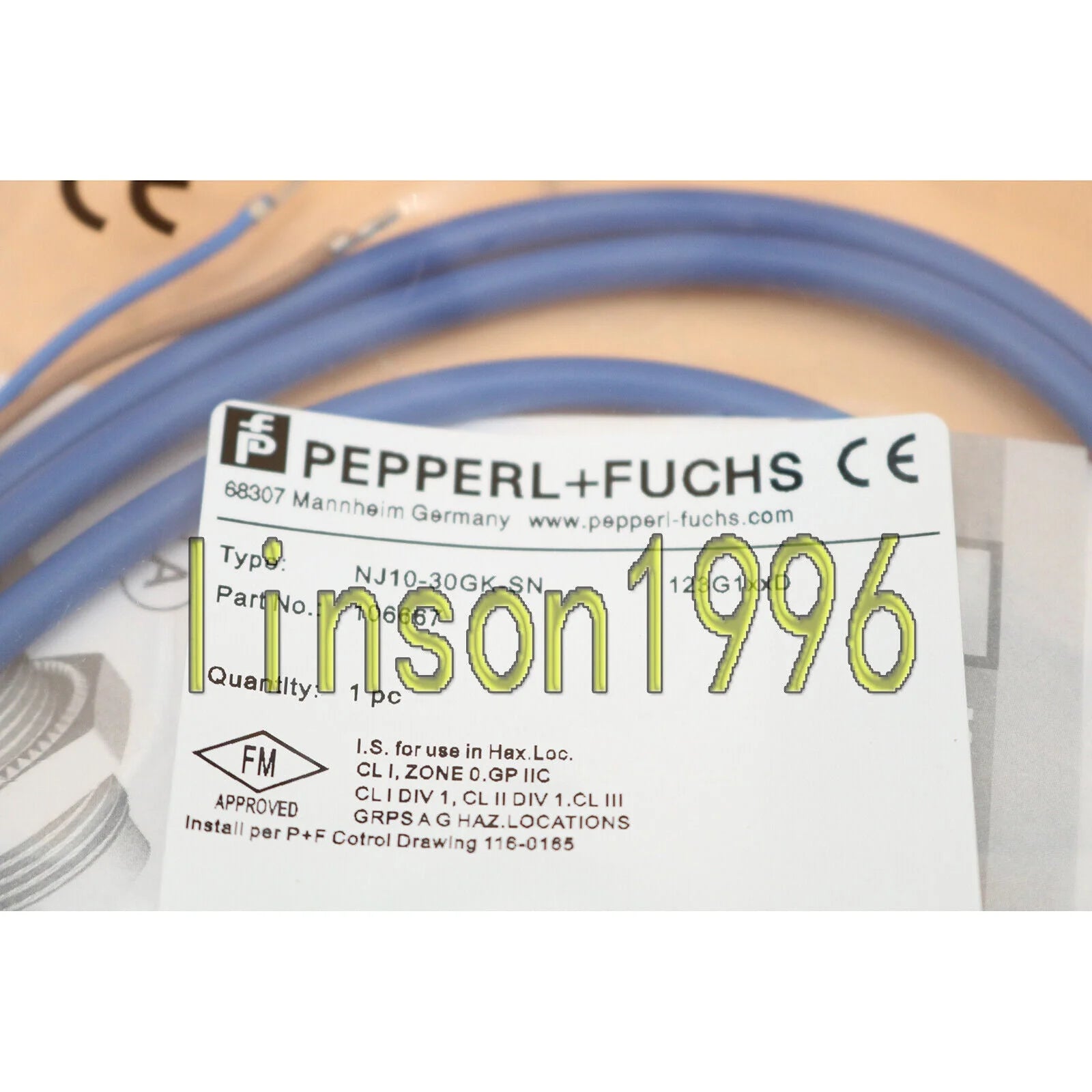 Pepperl+Fuchs NJ10-30GK-SN Inductive Proximity Sensor Fast Ship - PEPPERL+FUCHS [3]