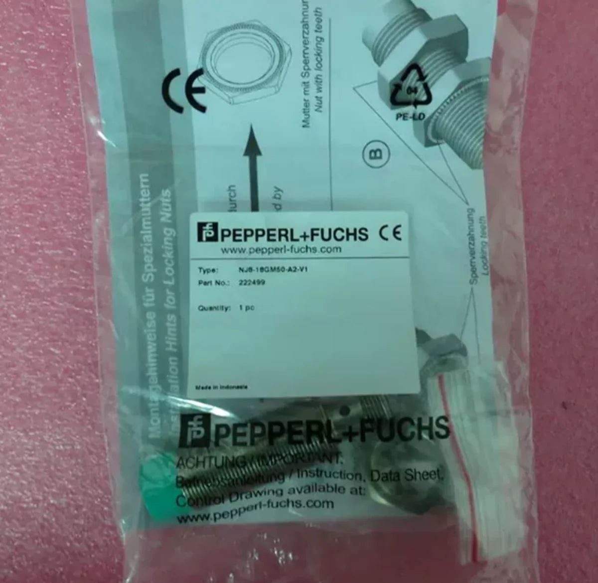 Pepperl+Fuchs NJ8-18GM50-A2-V1 inductive sensor - PEPPERL+FUCHS [1]
