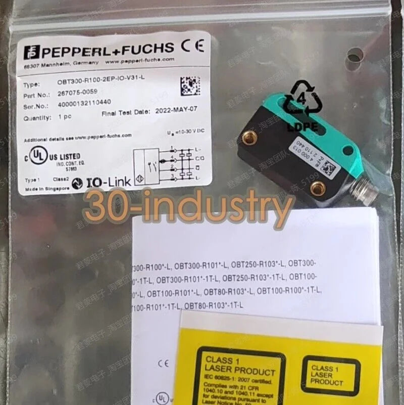 Pepperl+Fuchs OBT300-R100-2EP-IO-V31-L Sensor - New 1PC Model - Pepperl+Fuchs [1]