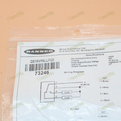 QS18VP6LLPQ8 BANNER photoelectric switch - BANNER [1]