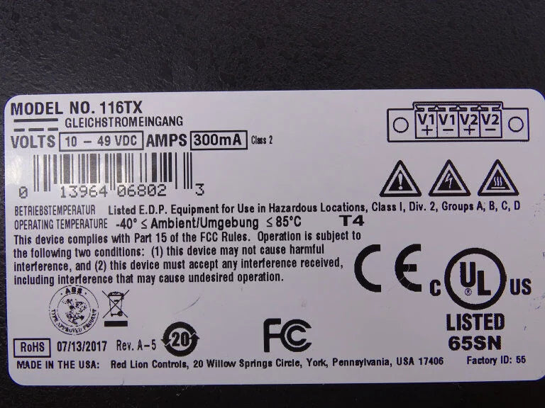 RED LION ETHERNET SWITCH 116TX - RED LION CONTROLS [2]