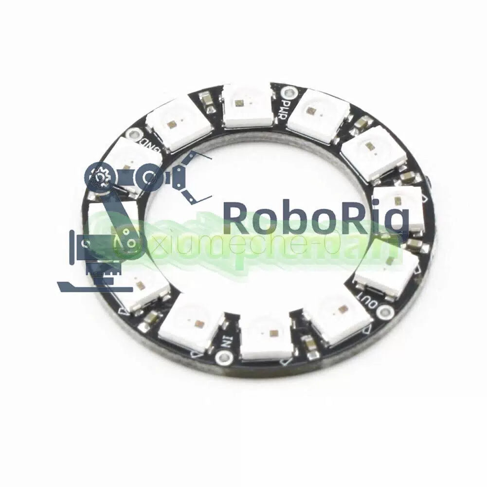 RGB LED Ring 12 Bit WS2812 5050 RGB LED + Integrated Driver Module For Arduino [1]
