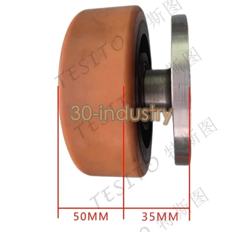 Rotary door wheel drive wheel independent rubber wheel 150mm Second wheel - KOEED [1]