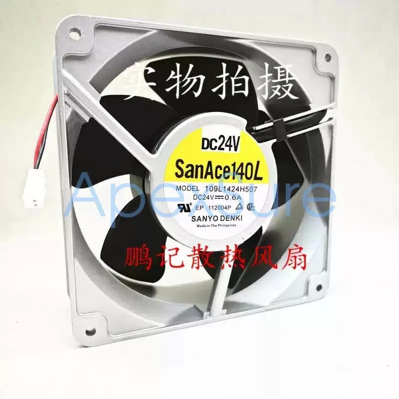 SANYO 109L1424H507 DC 24V 0.6A 140×50 mm Aluminum Frame Inverter Fan [1]