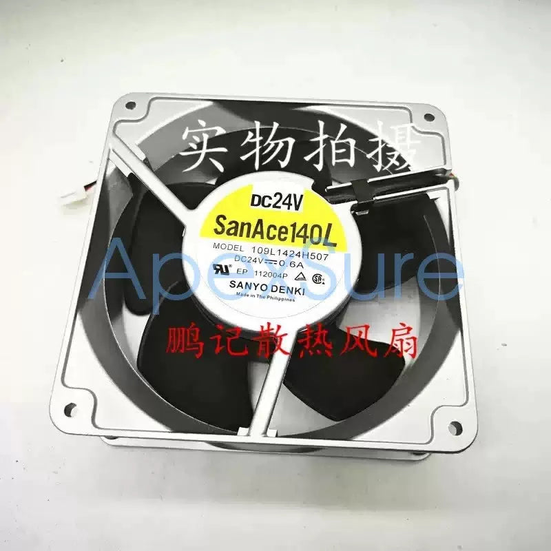 SANYO 109L1424H507 DC 24V 0.6A 140×50 mm Aluminum Frame Inverter Fan [3]