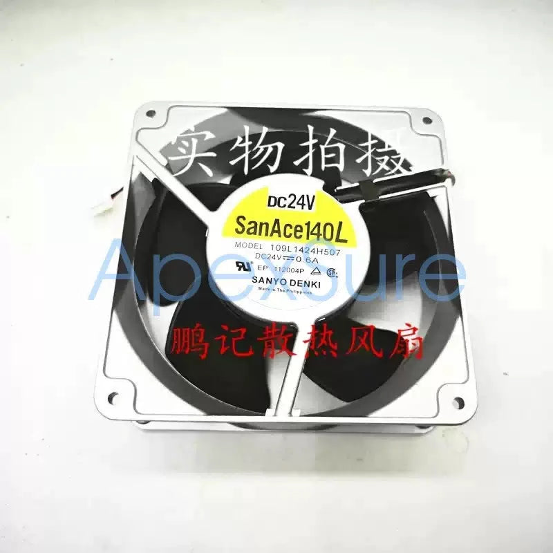 SANYO 109L1424H507 DC 24V 0.6A 140×50 mm Aluminum Frame Inverter Fan [4]