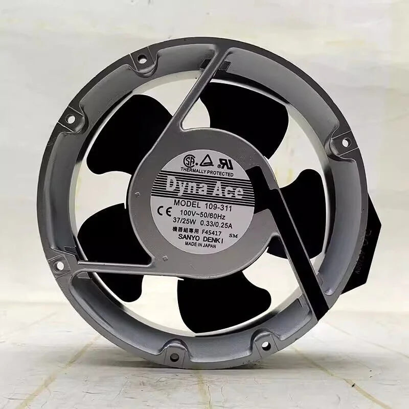 SANYO 109-311 17251MM 100V 37W/25W 0.33A/0.25A 17CM Cabinet Cooling Fan - SANYO [3]