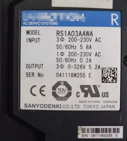 SANYO RS1A03AAWA Denki Servo Motor New In Box - SANYO [2]