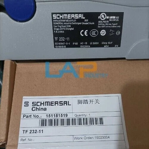 SCHMERSAL TF232-11 Foot Switch - 240VAC, 10A, 1PC - SCHMERSAL [1]