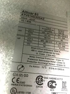 SCHNEIDER ATV61HD30N4Z 30KW 40HP AC DRIVE Inverter | High Efficiency Industrial Motor Drive | Customizable Speed & Torque | SCHNEIDER Electric | 2025-03-03 - SCHNEIDER ELECTRIC [1]