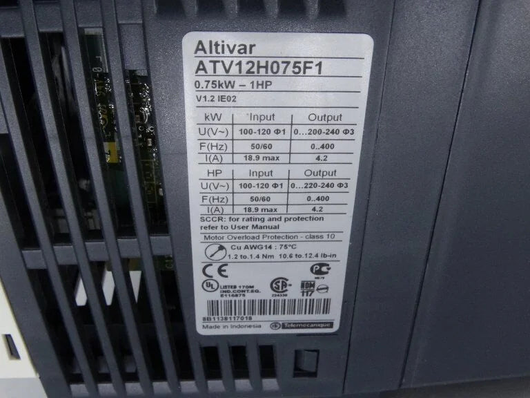 SCHNEIDER ELECTRIC ATV12H075F1 DRIVE | High-Efficiency Industrial Motor | Customizable for Various Applications - SCHNEIDER ELECTRIC [2]